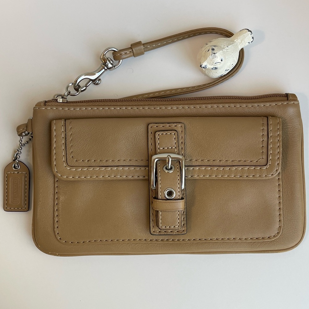 COACH Leather Wristlet